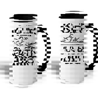 Abanico De Montaña Rusa Addict I Cool Accent Mug - Regaloses