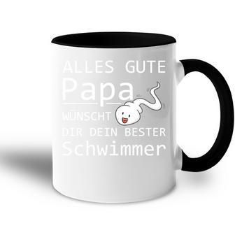 Alles Gute Papa Dein Beste Schwimmer -Ater Papa Father's Day Tasse Zweifarbig - Geschenkecke