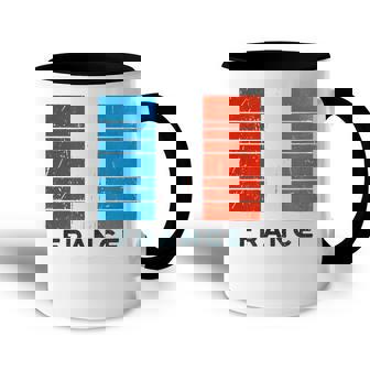 Bandera Francesaintage Con Bandera De Francia Retro Accent Mug - Regaloses