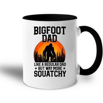 Bigfoot Dad Retro Papa Squatchintage Sasquatchatertag Tasse Zweifarbig - Geschenkecke