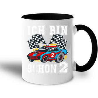 Children's Racing Car Ich Bin 2 Geburtstag 80 Tasse Zweifarbig - Geschenkecke