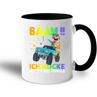 Children's Schulkind 2023 With Dino Bäm Ich Rocke Die Schule Tasse Zweifarbig - Geschenkecke