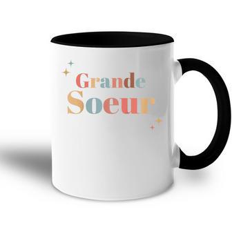 Enfant Grande Soeur Étoilée Annonce Naissance Accent Mug - Cadeauxyz