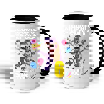 Enfant J'ai 6 Ans Cadeau Fête Anniversaire Garçon Dinosaure Pinata Accent Mug - Cadeauxyz