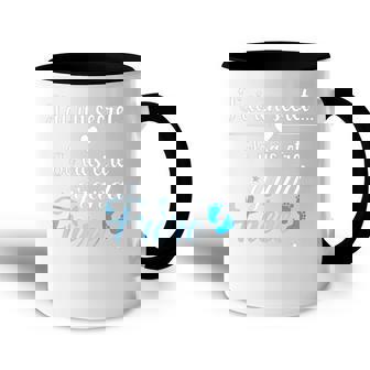 Enfant J'ai Un Secret Jeais Être Grand Frère Grand Frère 2025 Accent Mug - Cadeauxyz