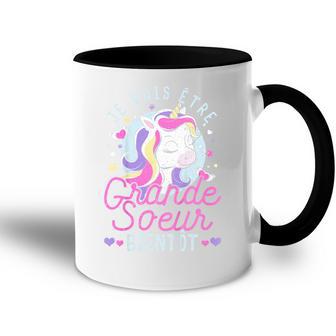Enfantintage Enfent Annonce Grossesse Jeais Être Grande Soeur Accent Mug - Cadeauxyz