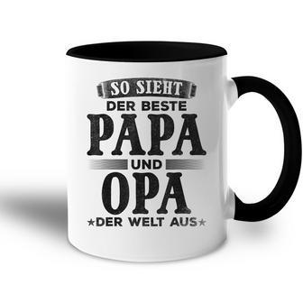 Grandfather Opa So Ssieht Der Beste Papa Und Opa Der Welt Tasse Zweifarbig - Geschenkecke