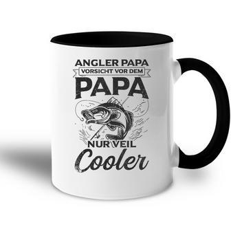 Herren Angler Fischer Cooler Papaater Forelle Hecht Sportangler Tasse Zweifarbig - Geschenkecke