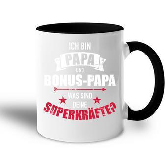 Ich Bin Papa Und Bonus Papa Was Sind Deine Superkräfte Tasse Zweifarbig - Geschenkecke