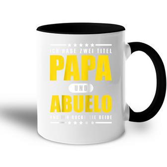 Ich Habe Zwei Titel Papa Und Abuelo Opa Spanien Raglan Tasse Zweifarbig - Geschenkecke