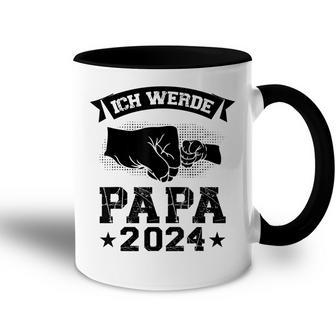 Ich Werde Papa 2024 Papa 2024 Family Tasse Zweifarbig - Geschenkecke