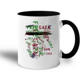 Libre Gaza Palestina Árabe Musulmán Sin Mangas Accent Mug - Regaloses