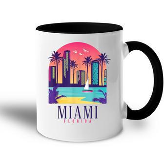 Miami Floridaintage Retro Usa America Souvenir Tasse Zweifarbig - Geschenkecke