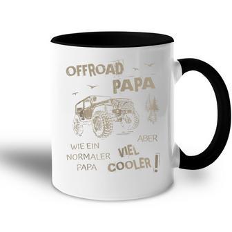 Offroad Papa Wie Ein Normaler Papa Aber Cooler 4X4atertag Kapuzenjacke Tasse Zweifarbig - Geschenkecke