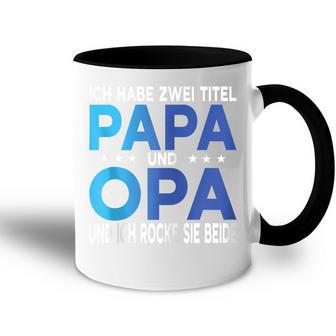 Opa Atertag Papa Spruch Grossvater Geschenk Kapuzenjacke Tasse Zweifarbig - Geschenkecke