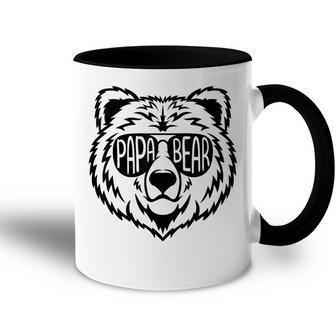 Papa Bär Papa Bäratertagsgeschenk Für Papa Spruch Lustig Tasse Zweifarbig - Geschenkecke