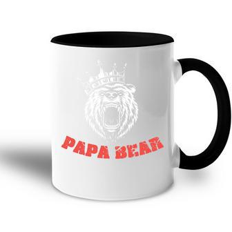 Papa Bär König Dad Stolzer Daddy Familie Legende Mann Tasse Zweifarbig - Geschenkecke