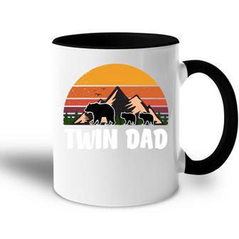 Papa Zwillingeater Geschenkatertag Papi Bär Tasse Zweifarbig - Geschenkecke