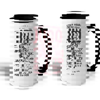 Traje De Judo Retro Desgastado Hombresintage Judo Accent Mug - Regaloses