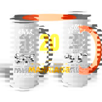 20 Años Casados 20 Aniversario De Bodas 20 Día De La Boda Accent Mug - Regaloses