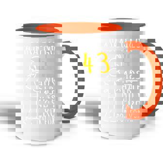 43 Cumpleaños Ahora Tengo 43 Años Divertido Aniversario Accent Mug - Regaloses