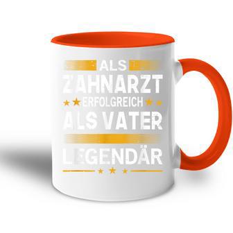 Als Zahnarzt Erfolgreich Alsater Papa Legendärt Tasse Zweifarbig - Geschenkecke