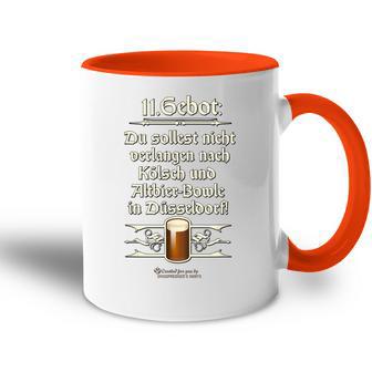 Altbier 11 Gebot Original Düsseldorfer Altbier Tasse Zweifarbig - Seseable