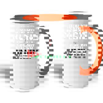 Apoyar A Palestina Es Apoyar A La Humanidad Gaza Libre Accent Mug - Regaloses