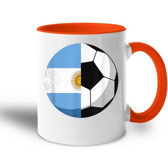 Argentinien Flagge Fußball Kinder Fußball Papa Sport Tasse Zweifarbig - Geschenkecke