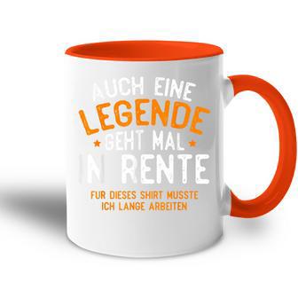 Auch Eine Legende Geht Mal In Ren Auch Eine Legende Geht Mal Tasse Zweifarbig - Geschenkecke