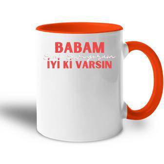 Babam Iyi Kiarsin Özel Green Hediyesi Tasse Zweifarbig - Geschenkecke