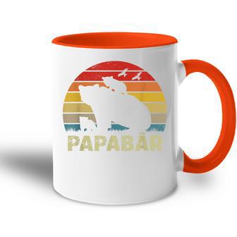 Bär Papaatertag Retro Papa Bär Tasse Zweifarbig - Geschenkecke