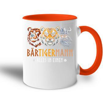 Bärtigermann Alles In Ein Bear Tiger Maniking Tasse Zweifarbig - Geschenkecke