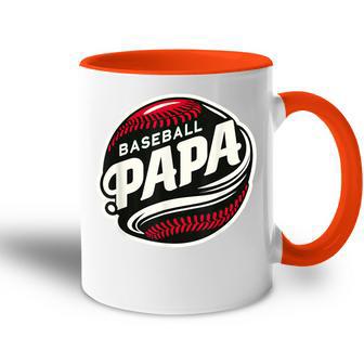 Baseball Papa Baseball Spieler Lustig Baseball Papa Familie Tasse Zweifarbig - Geschenkecke