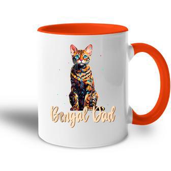 Bengal Katzen-Papa Cat Dad Daddy Father Haustiere Familie Tasse Zweifarbig - Geschenkecke