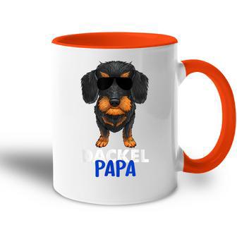 Best Dachshund Dad Ever Rauhaar Dachshund Dad Tasse Zweifarbig - Geschenkecke