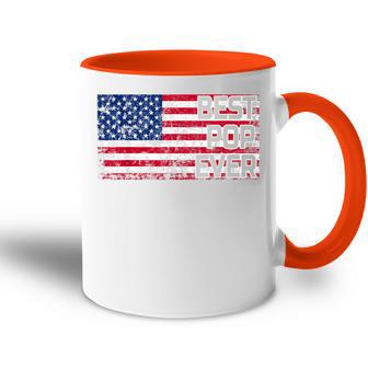 Best Pop Ever American Flag Dad Papa Opa Geschenk Tasse Zweifarbig - Geschenkecke