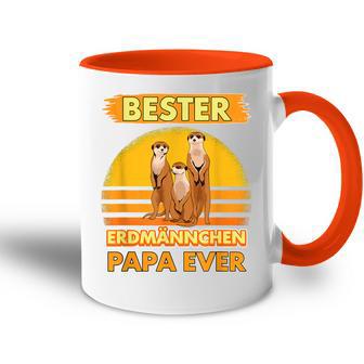 Bester Erdmännchen Papa Everatertag Erdmännchen Tasse Zweifarbig - Geschenkecke