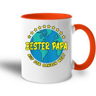 Bester Papa Auf Der Ganzen Welt I Papaatertag Tasse Zweifarbig - Geschenkecke