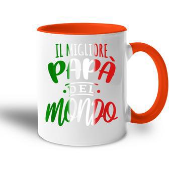 Bester Papa Der Welt Italian Italian Slogan Tasse Zweifarbig - Geschenkecke