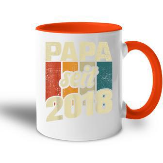 Bester Papa Seit 2018 German Tasse Zweifarbig - Geschenkecke