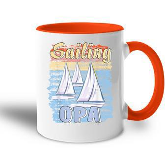 Boote Sailing Opa Papaater Segeln Segelboot Tasse Zweifarbig - Geschenkecke