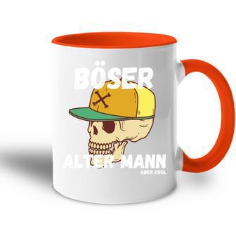 Böser Alter Mann Papa Opa Totenkopf Skullintage Spruch Tasse Zweifarbig - Geschenkecke