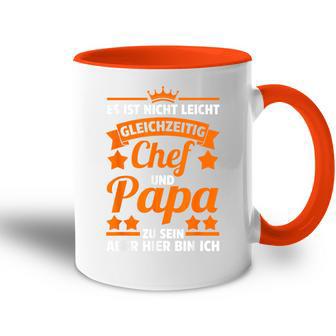 Chefateratertag Papa Tasse Zweifarbig - Geschenkecke