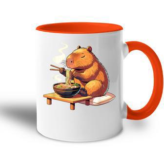 Cute Capybara Eats Ramen Noodles Capybaras Ramen Tasse Zweifarbig - Geschenkecke