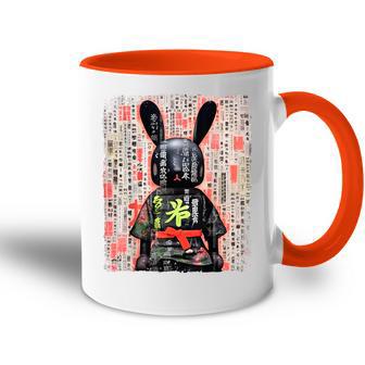 Cyberpunk Rabbit Japanese Futuristic Rabbit Samurei Tasse Zweifarbig - Geschenkecke