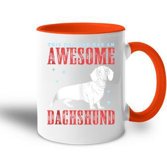 Dackel Hund Papa Dackel Hund Besitzer Dackel Tasse Zweifarbig - Geschenkecke