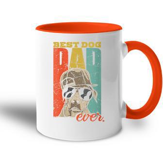 Damen Best Dog Dad Ever Hundepapa Hund Papa Mit-Ausschnitt Tasse Zweifarbig - Geschenkecke