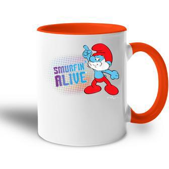 Die Schlümpfe Papa Schlumpf Schlumpf Alive Tasse Zweifarbig - Geschenkecke