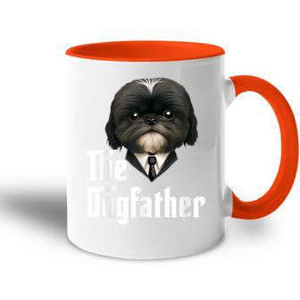 The Dogfather Shih Tzu Dad Shih Tzu Papa Lustiger Hundebesitzer Tasse Zweifarbig - Geschenkecke